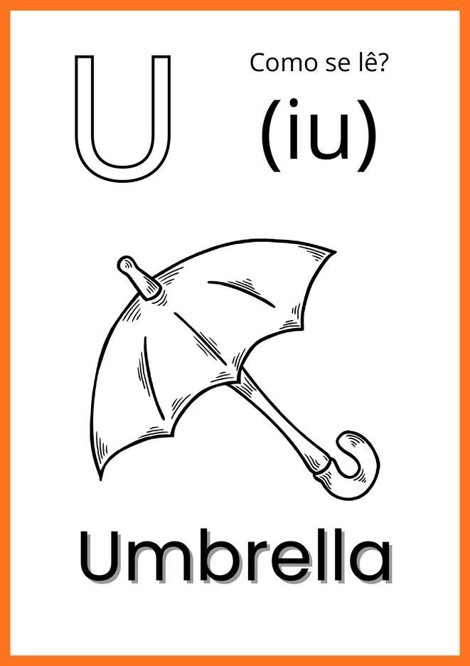 alfabeto ilustrado em ingles