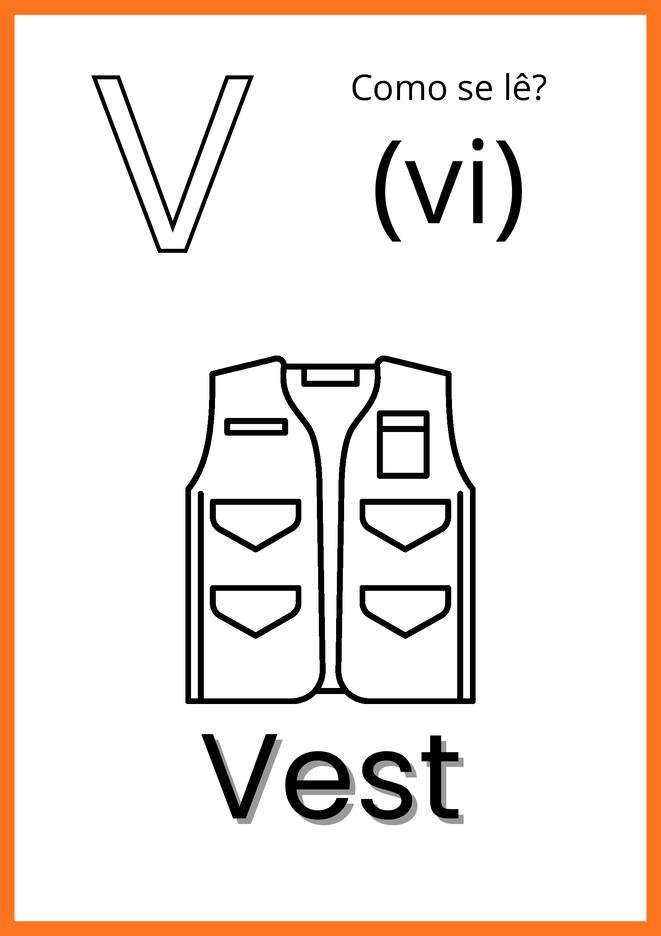 alfabeto ilustrado em ingles
