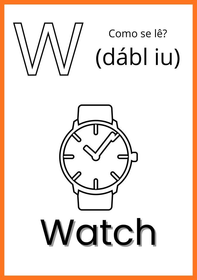 alfabeto ilustrado em ingles