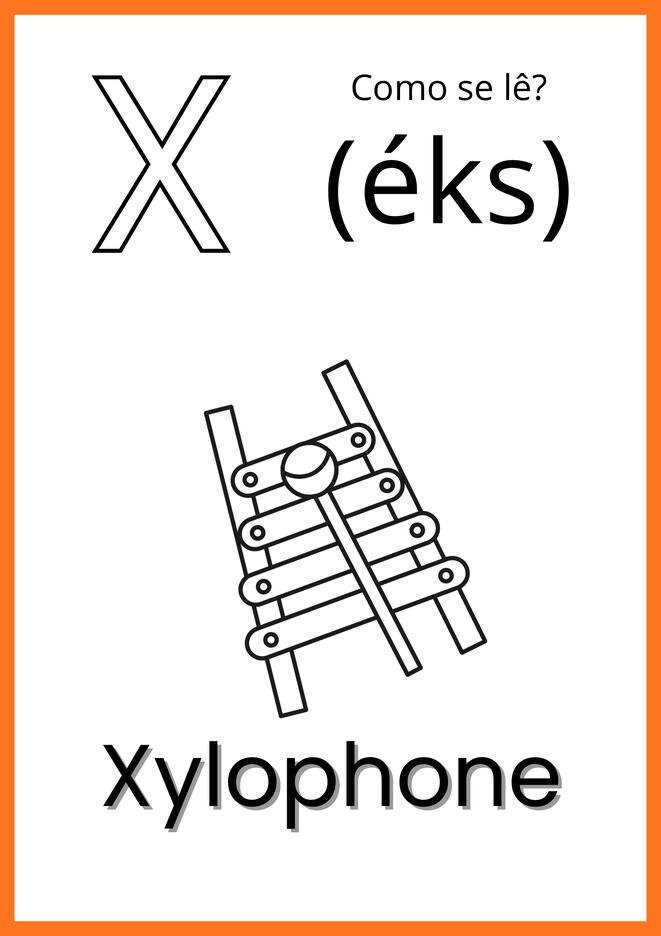 alfabeto ilustrado em ingles