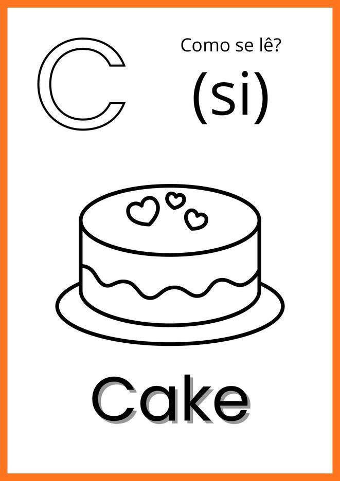 alfabeto ilustrado em ingles