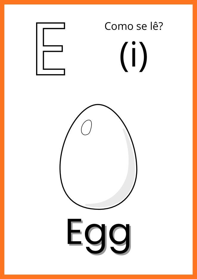 alfabeto ilustrado em ingles