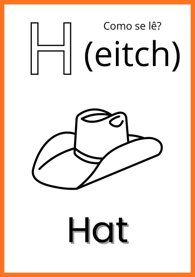 alfabeto ilustrado em ingles