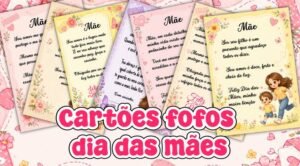 cartão dia das mães para imprimir – 7 modelos fofos