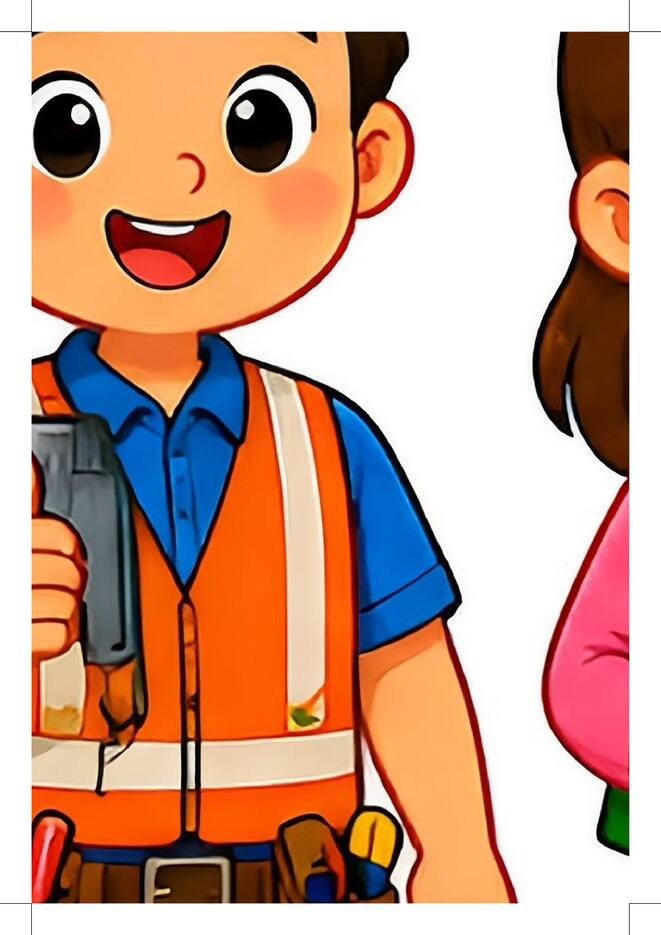 Painel dia do trabalho para imprimir