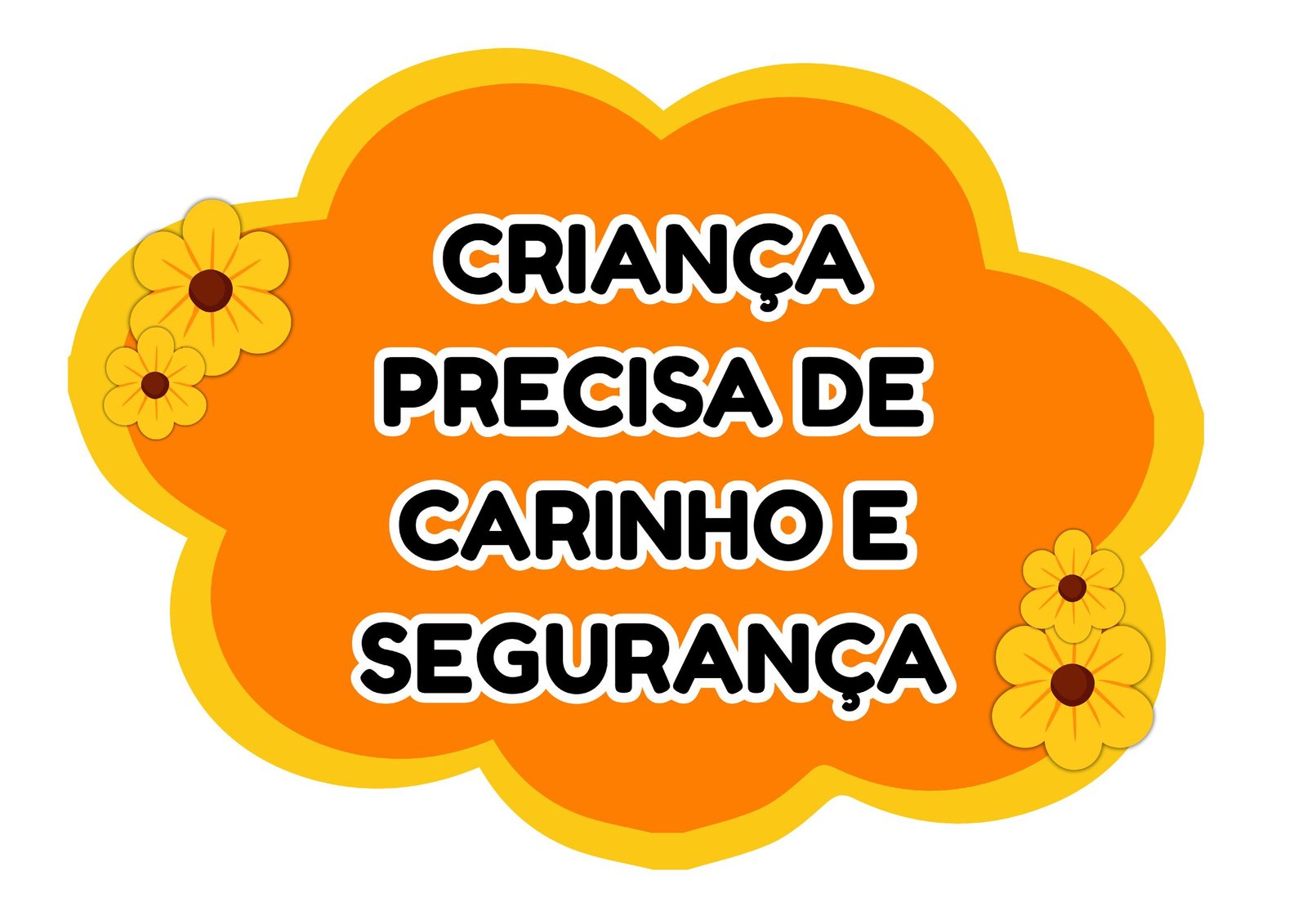 plaquinhas maio laranja para imprimir