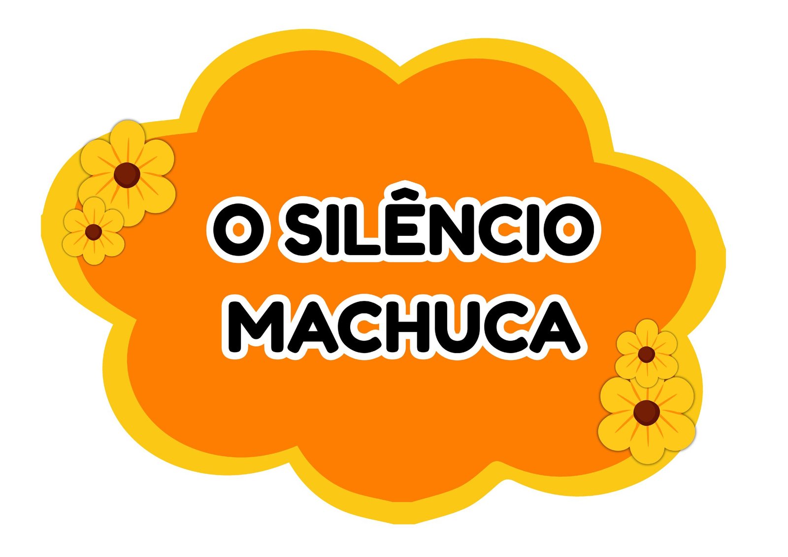 plaquinhas maio laranja para imprimir