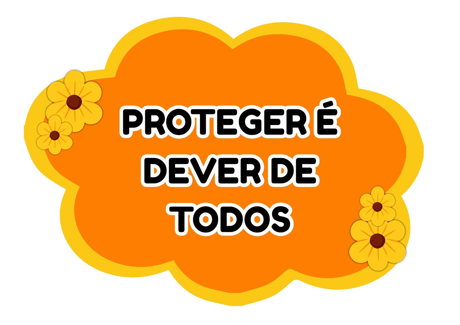 plaquinhas maio laranja para imprimir