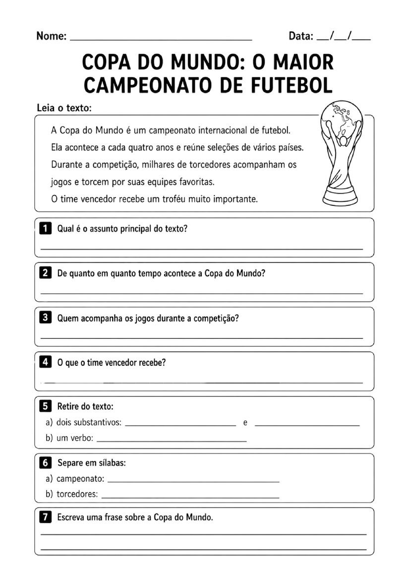 atividades copa do mundo 2o ano fundamental