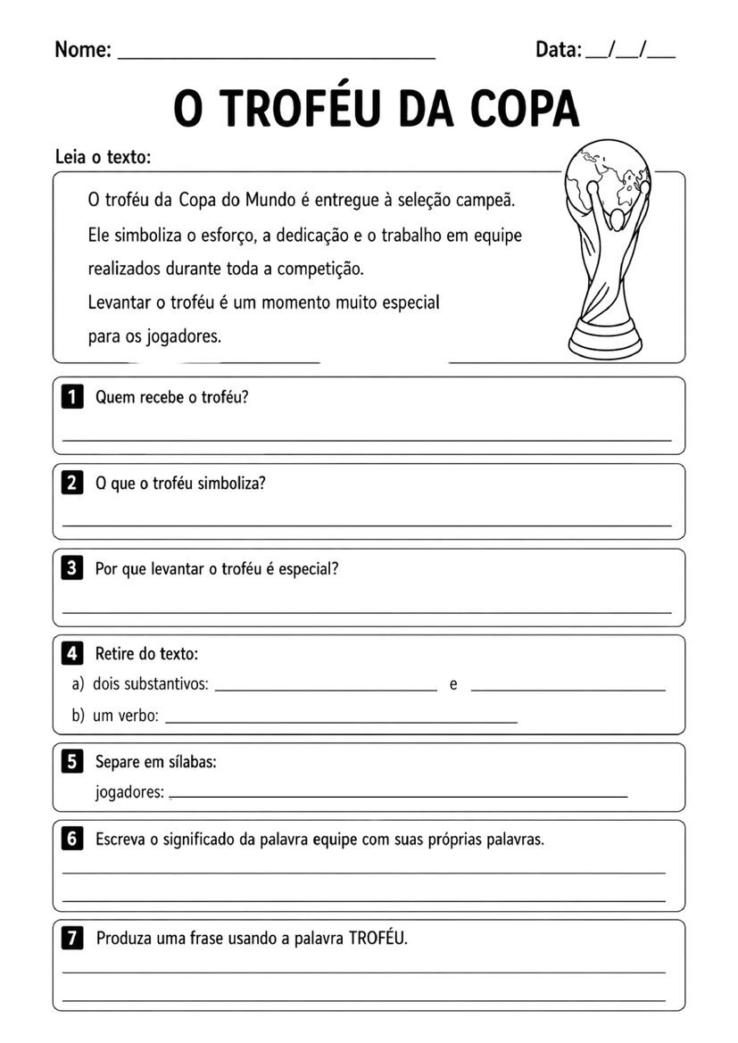 atividades copa do mundo 2o ano fundamental
