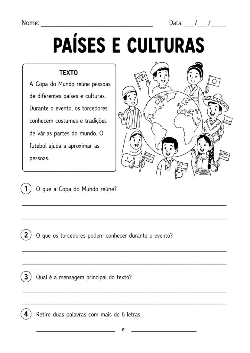 atividades copa do mundo 4o ano fundamental
