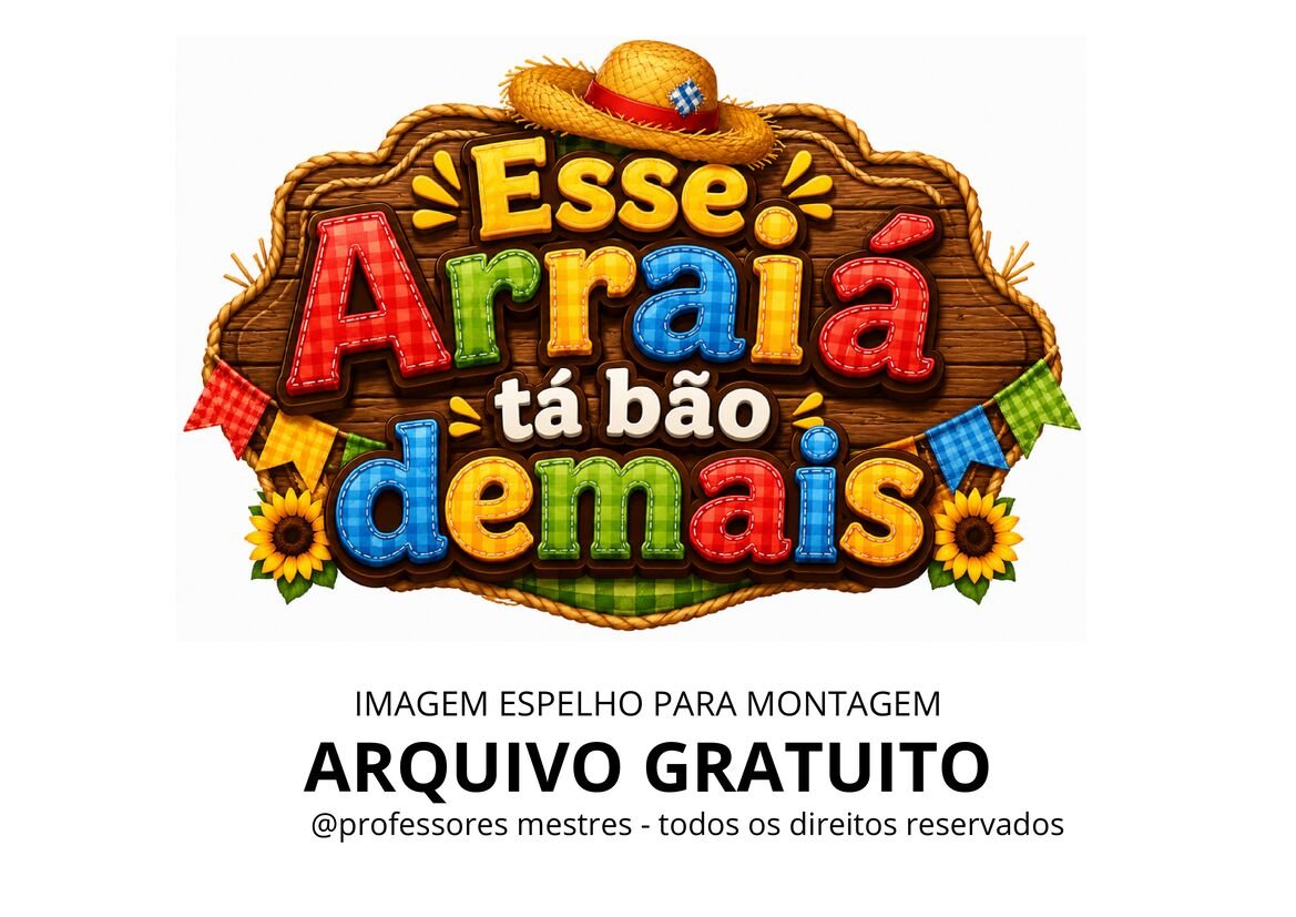Letreiro junino para imprimir