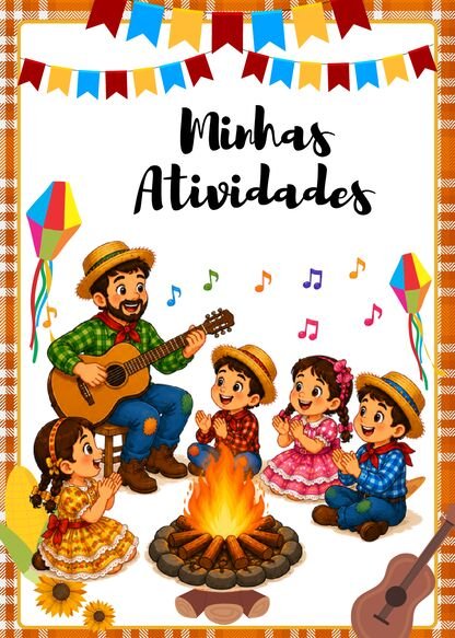 Capinhas de atividades juninas para imprimir