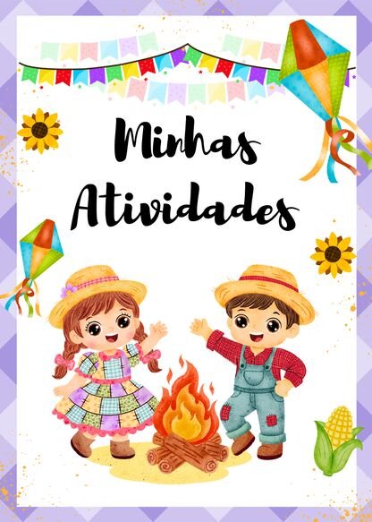 Capinhas de atividades juninas para imprimir