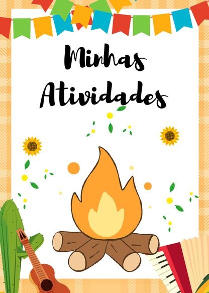 Capinhas de atividades juninas para imprimir