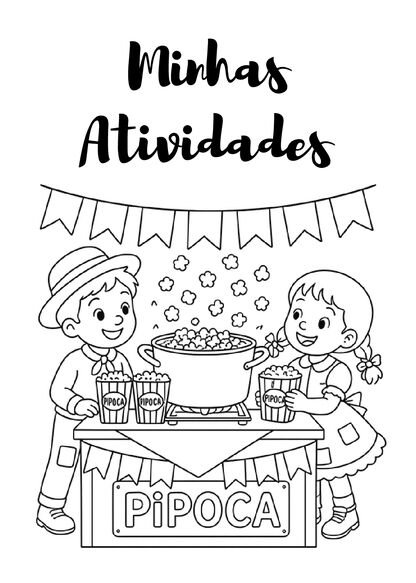 Capinhas de atividades juninas para imprimir