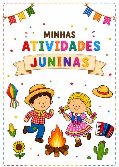 Capinhas de atividades juninas para imprimir