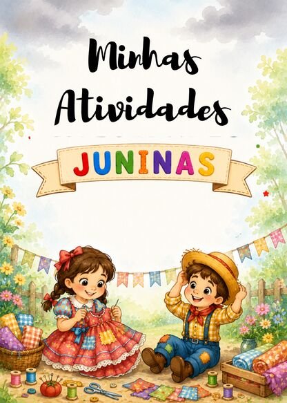 Capinhas de atividades juninas para imprimir