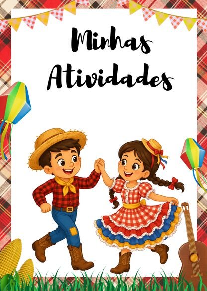 Capinhas de atividades juninas para imprimir