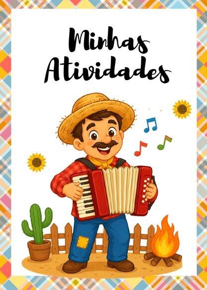 Capinhas de atividades juninas para imprimir