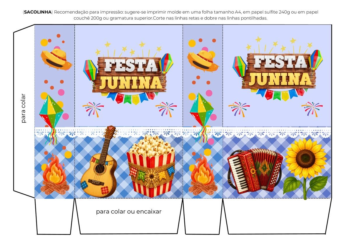Lembrancinhas Festa Junina para Imprimir