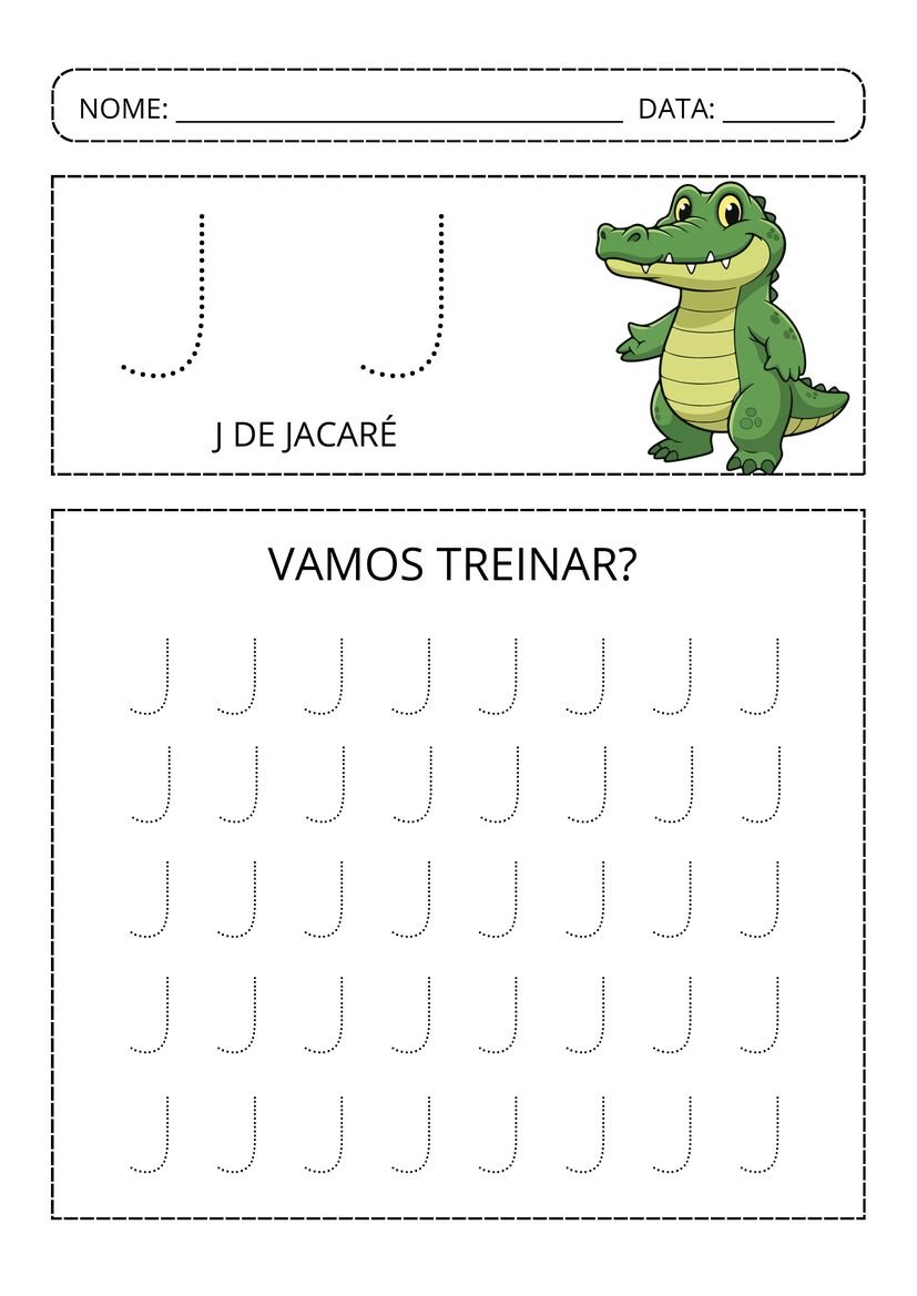 Alfabeto pontilhado colorido pronto para baixar e imprimir