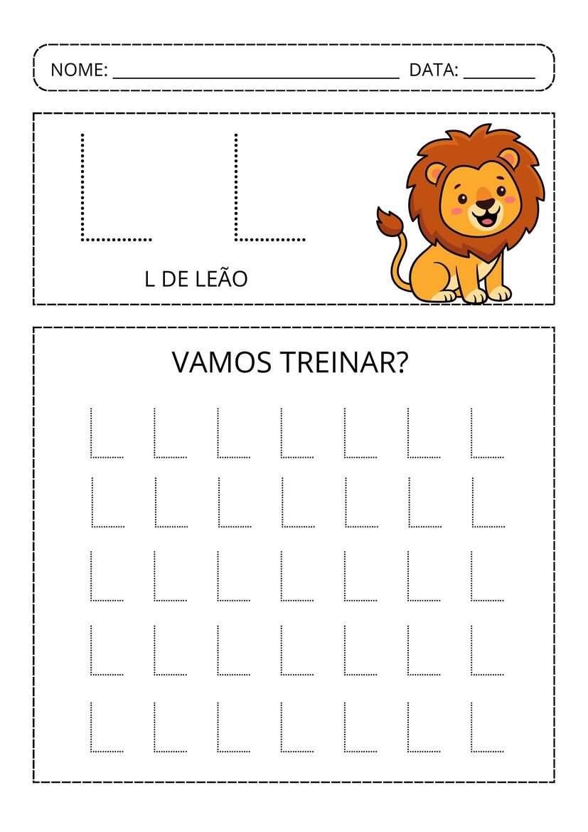 Alfabeto pontilhado colorido pronto para baixar e imprimir