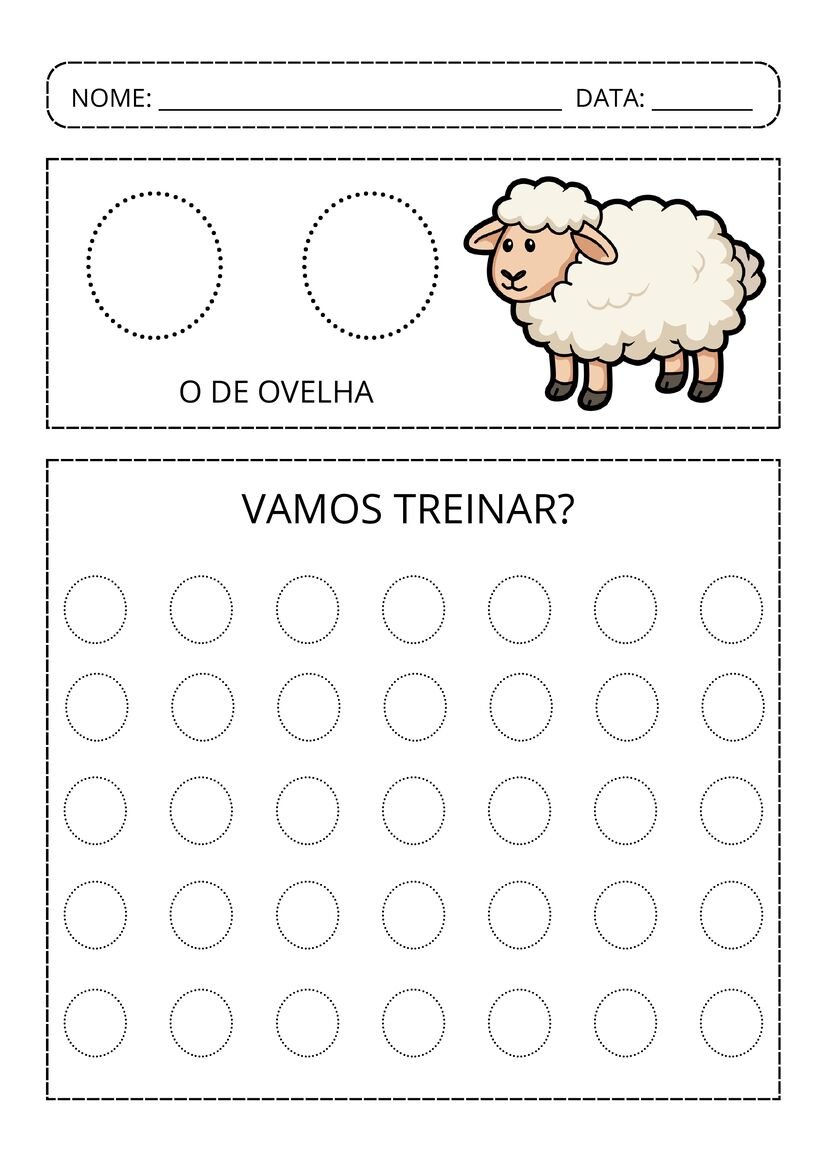 Alfabeto pontilhado colorido pronto para baixar e imprimir