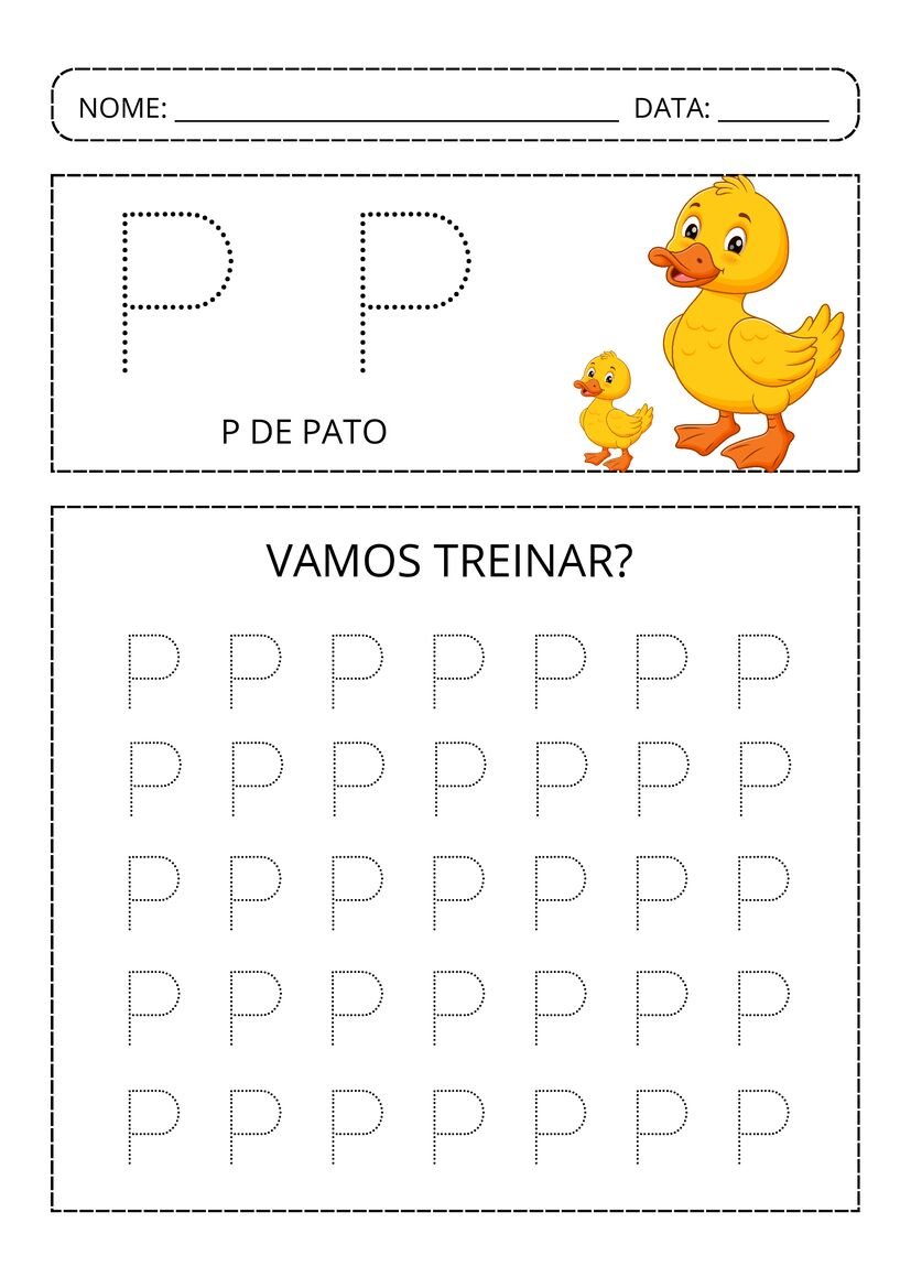 Alfabeto pontilhado colorido pronto para baixar e imprimir