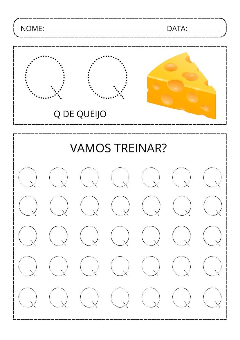 Alfabeto pontilhado colorido pronto para baixar e imprimir