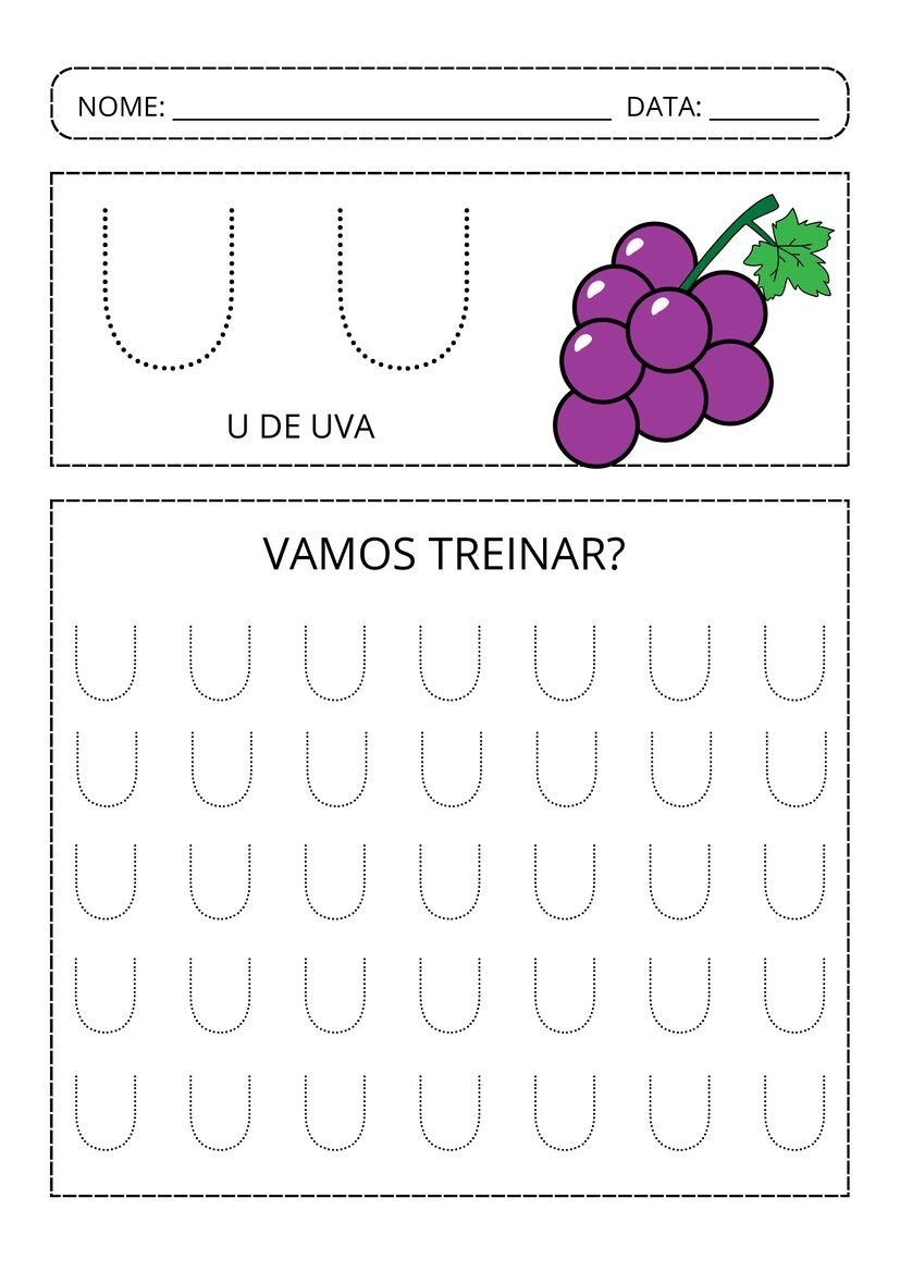 Alfabeto pontilhado colorido pronto para baixar e imprimir
