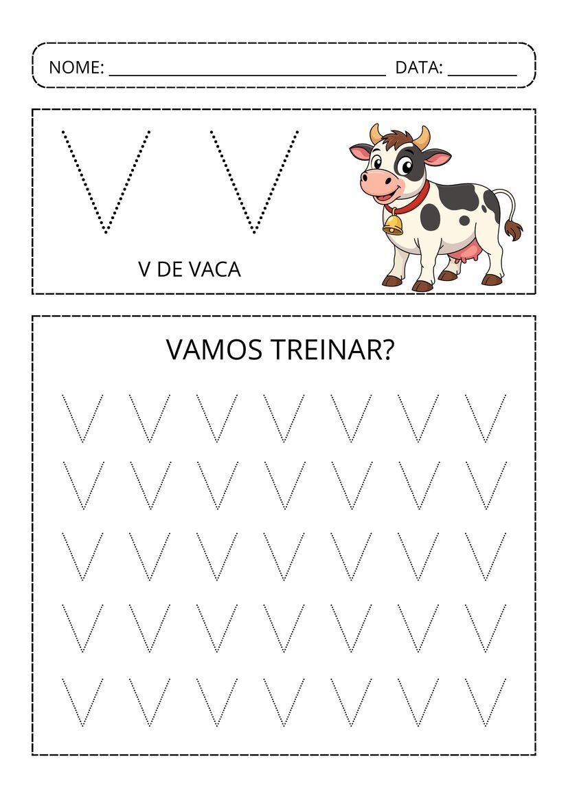Alfabeto pontilhado colorido pronto para baixar e imprimir