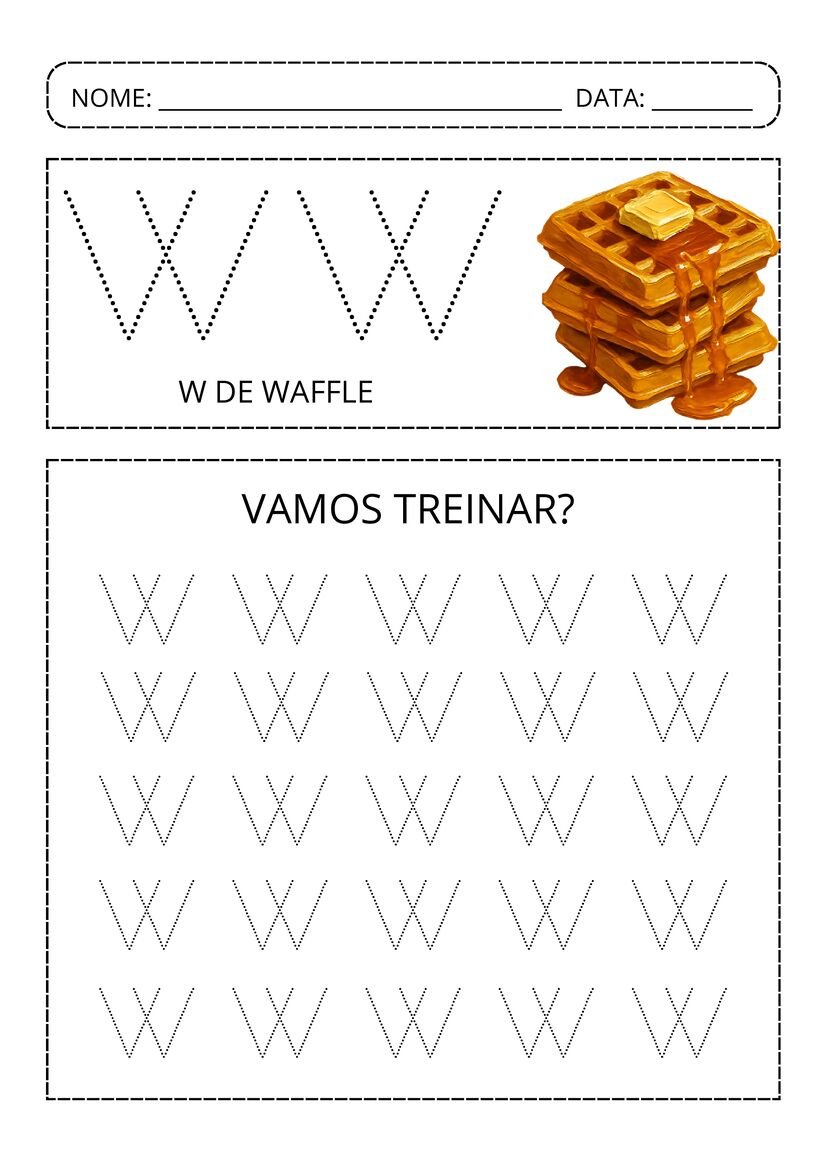 Alfabeto pontilhado colorido pronto para baixar e imprimir