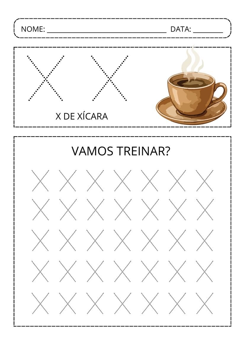Alfabeto pontilhado colorido pronto para baixar e imprimir