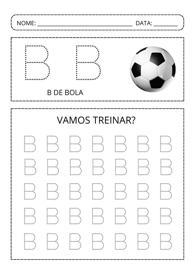 Alfabeto pontilhado colorido pronto para baixar e imprimir