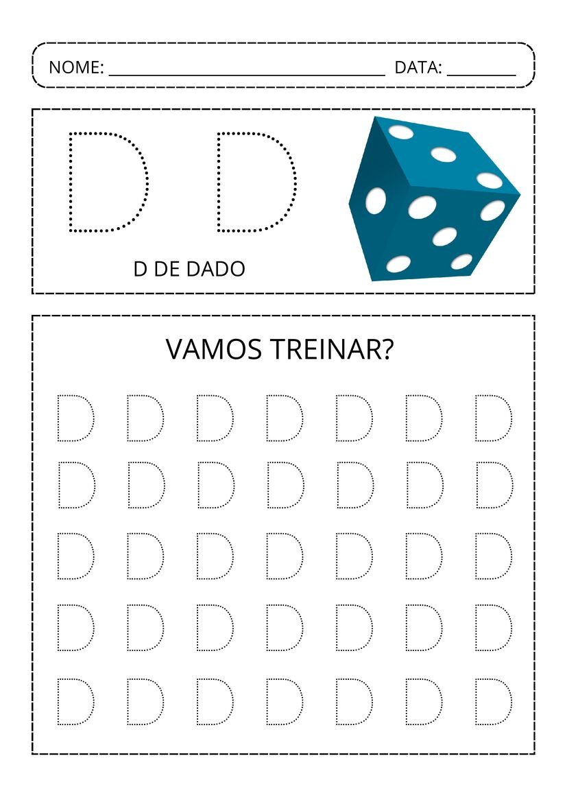 Alfabeto pontilhado colorido pronto para baixar e imprimir