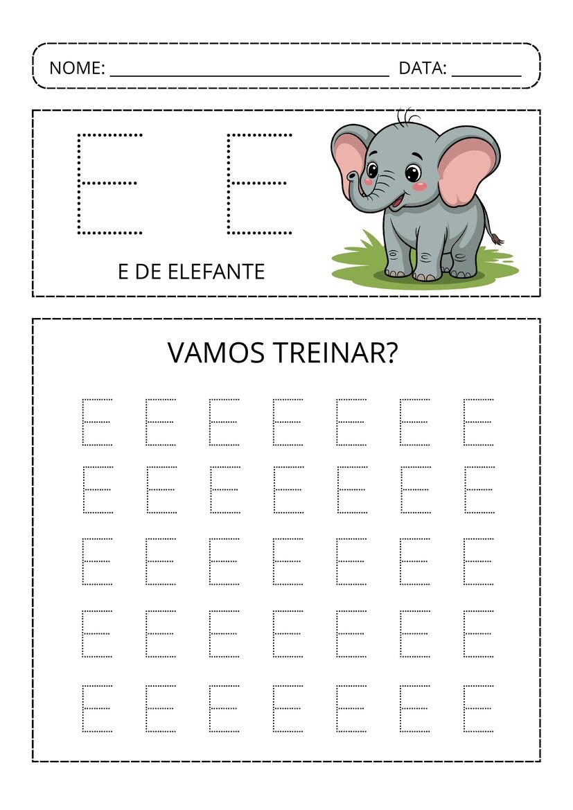 Alfabeto pontilhado colorido pronto para baixar e imprimir
