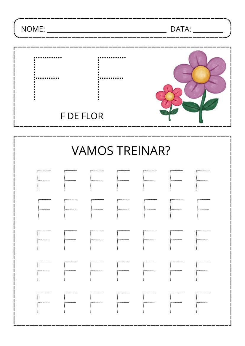 Alfabeto pontilhado colorido pronto para baixar e imprimir