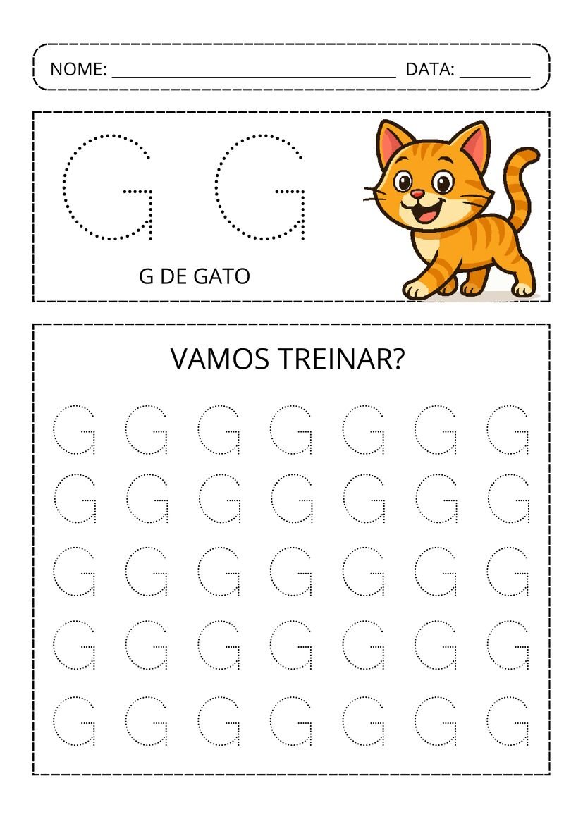 Alfabeto pontilhado colorido pronto para baixar e imprimir