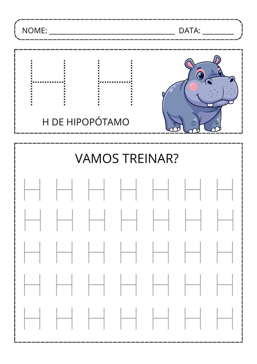 Alfabeto pontilhado colorido pronto para baixar e imprimir