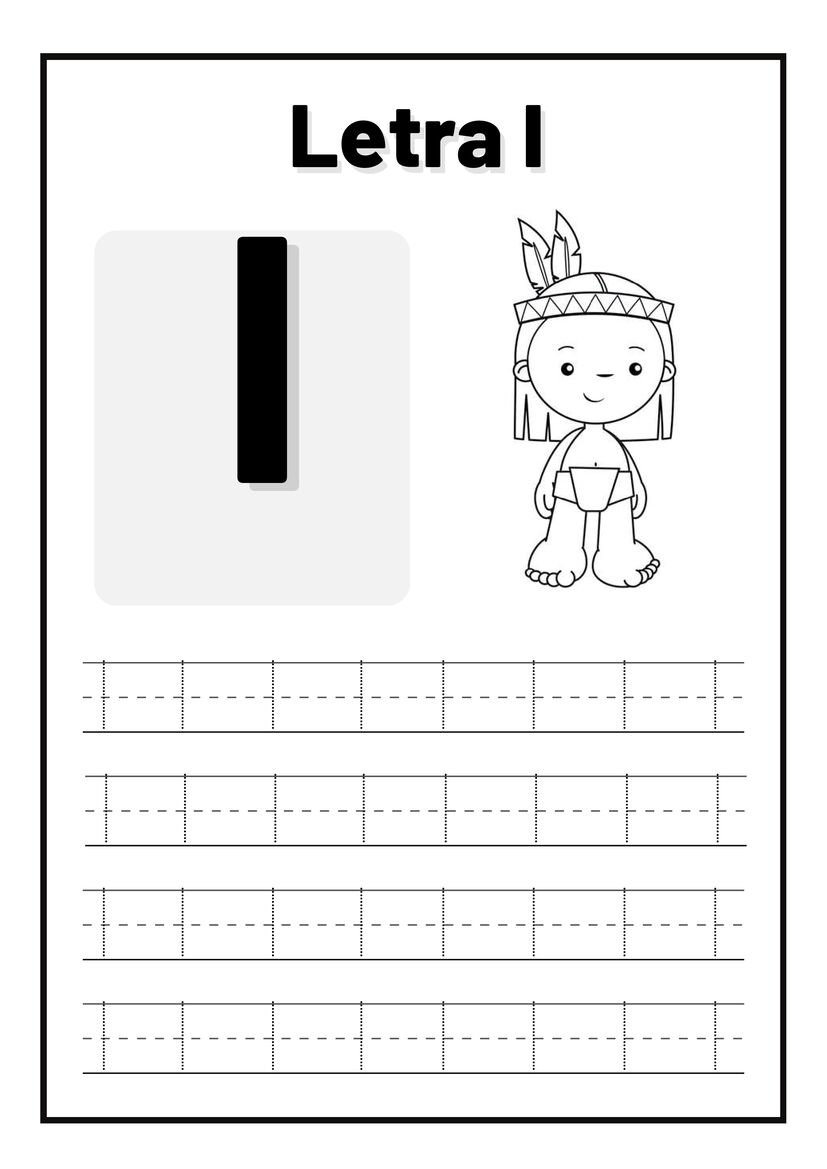 Atividades letra I para imprimir