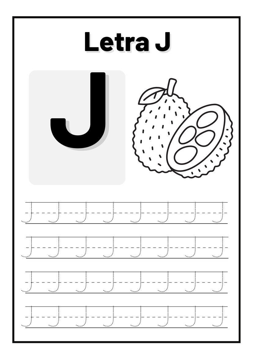 Atividades letra J para imprimir