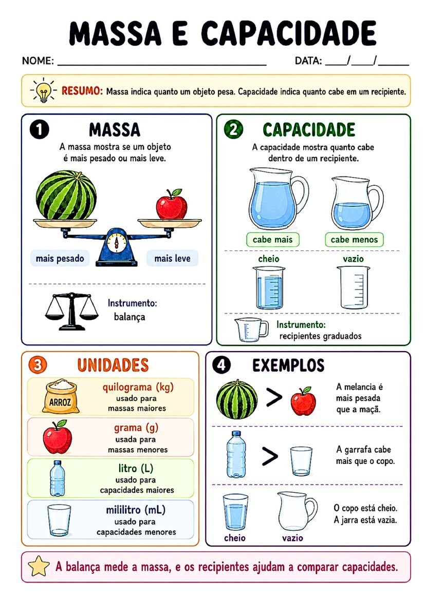 Fichinhas de conceitos matematicos 1º ano para imprimir
