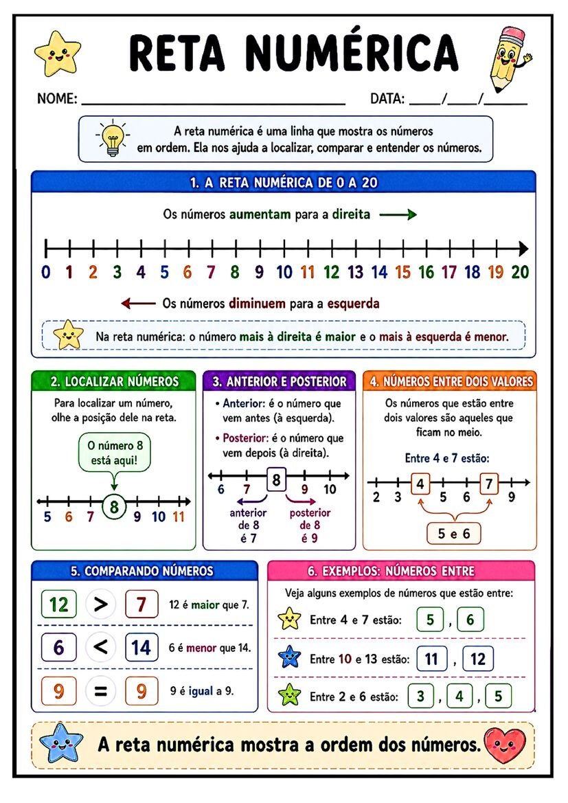 Fichinhas de conceitos matematicos 1º ano para imprimir