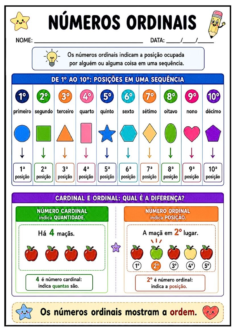 Fichinhas de conceitos matematicos 1º ano para imprimir
