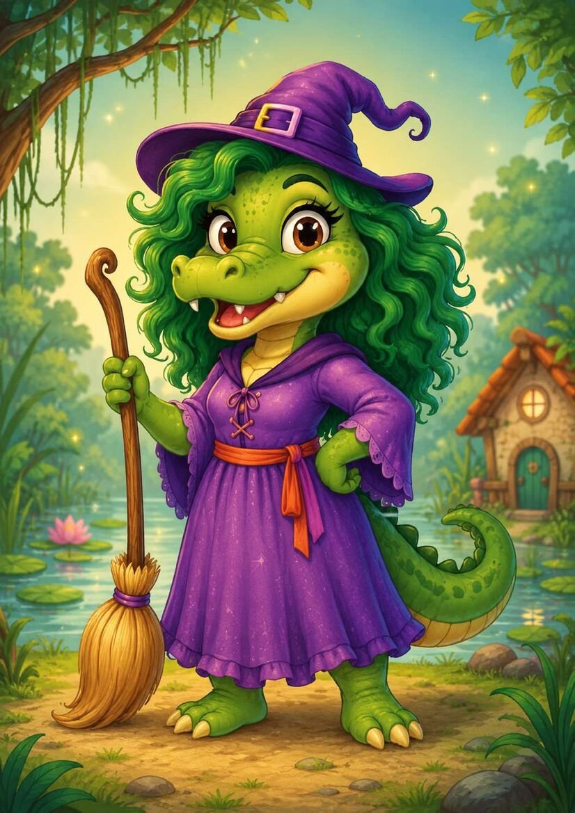 Cuca personagem do folclore brasileiro para imprimir
