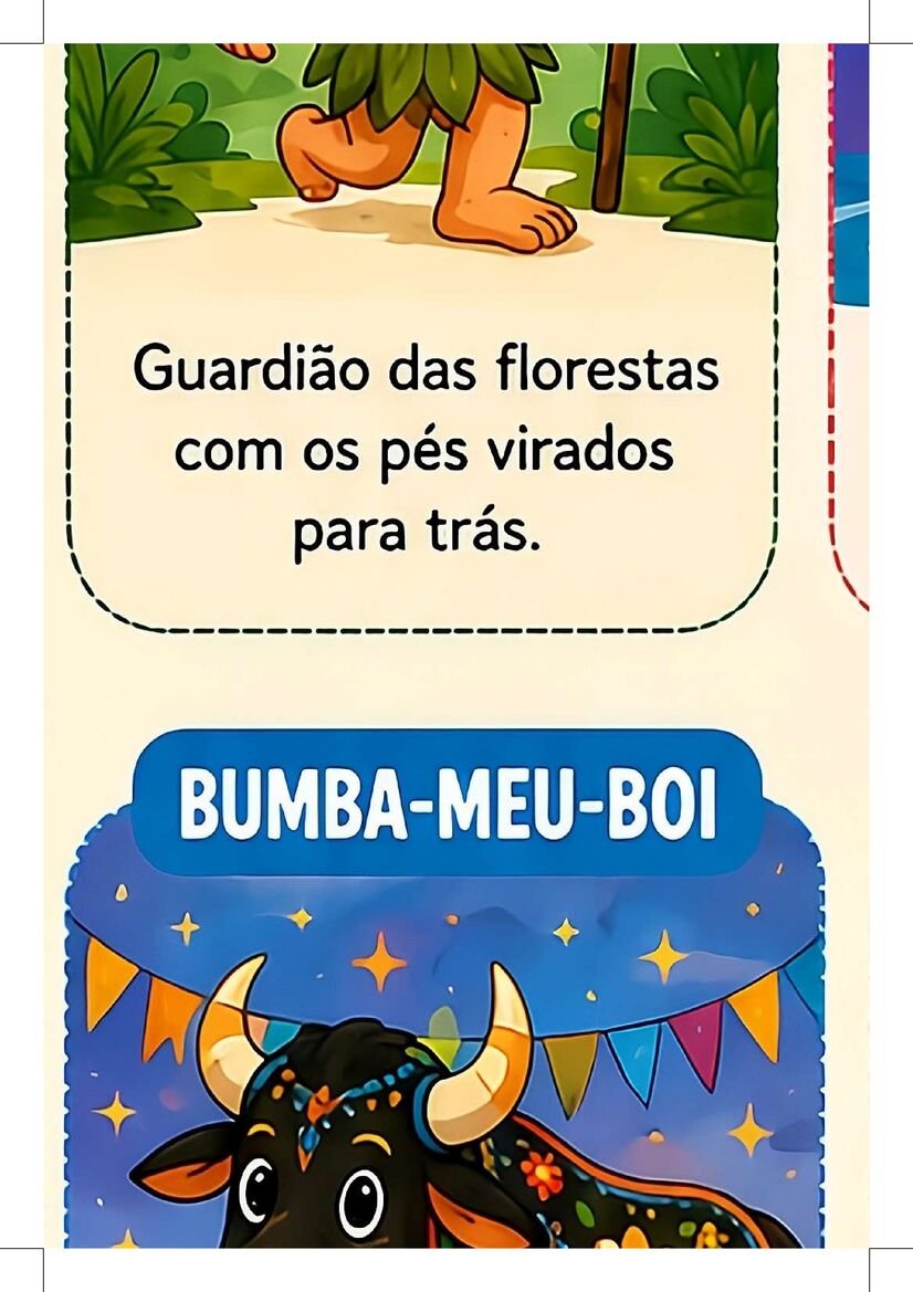 cartaz sobre folclore brasileiro