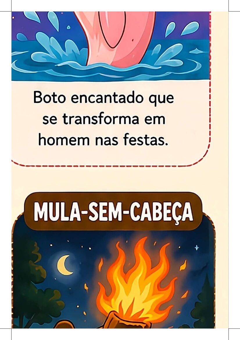 cartaz sobre folclore brasileiro