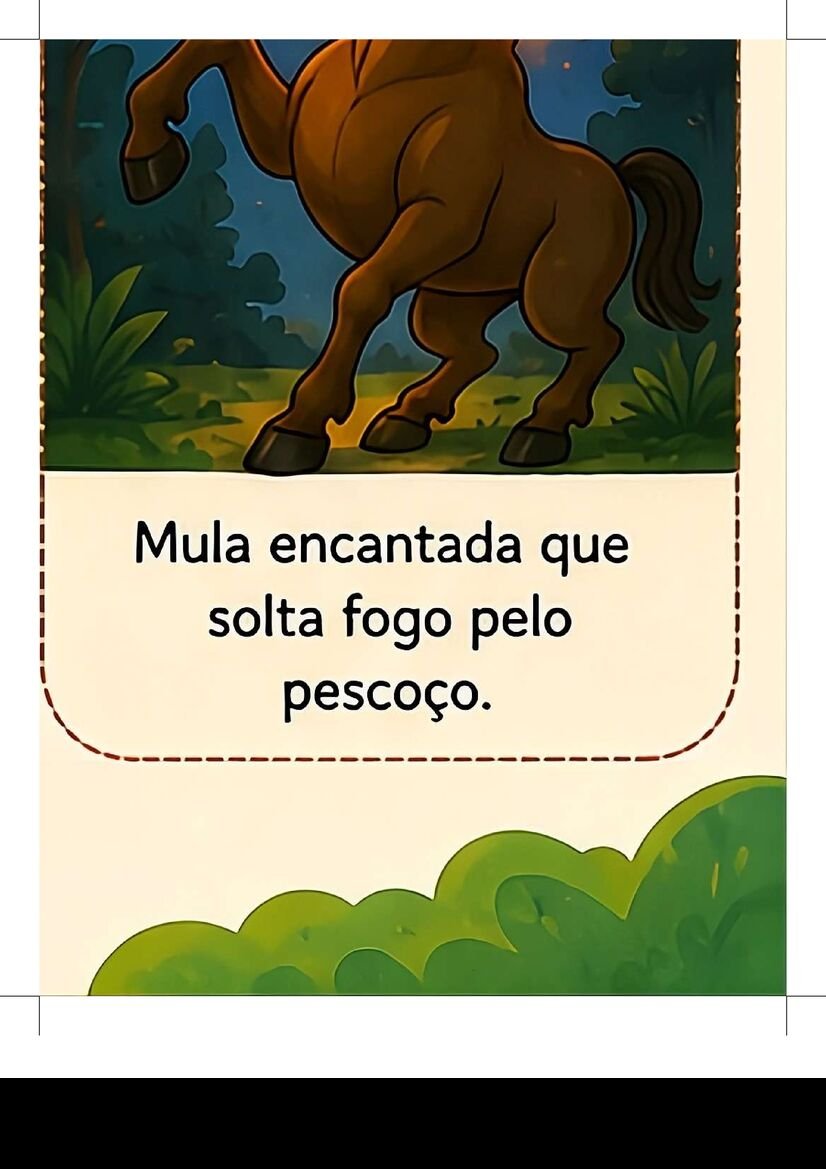 cartaz sobre folclore brasileiro