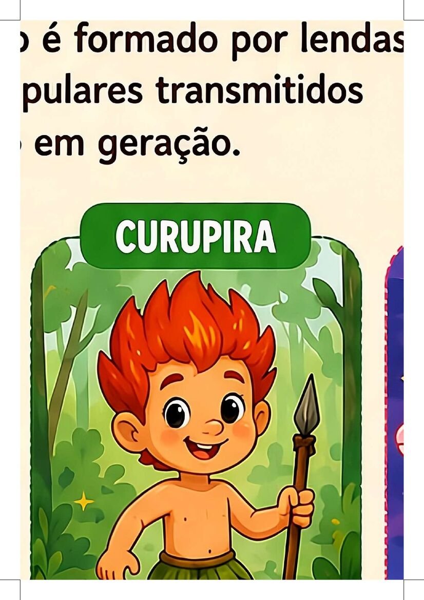 cartaz sobre folclore brasileiro